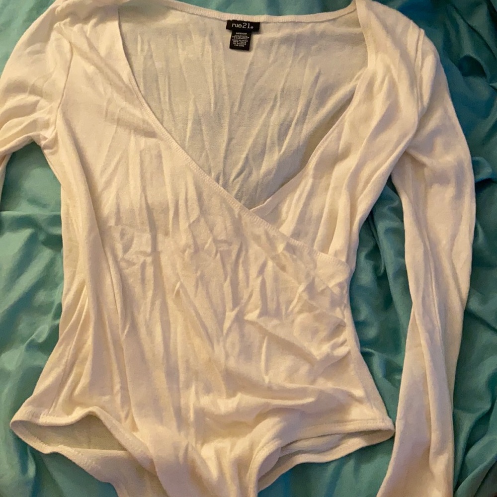 Off white body suit